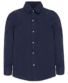 Nick&Jess Solid Full Sleeves Shirt - Navy Blue Nick&Jess Solid Full Sleeves Shirt - Navy Blue