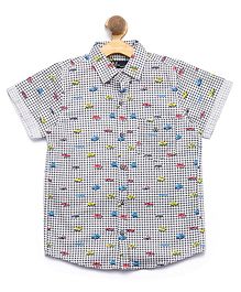 Nick&Jess Car Printed Half Sleeves Shirt - Grey Nick&Jess Car Printed Half Sleeves Shirt - Grey
