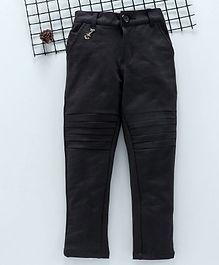 Noddy Striped Pattern Full Length Pants - Navy Blue Noddy Striped Pattern Full Length Pants - Navy Blue