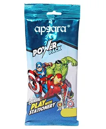 Apsara Avenger Stationery Set Pack of 11 - Blue