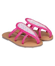 DAXTEN Ethnic Glitter Strap Sandals - Pink DAXTEN Ethnic Glitter Strap Sandals - Pink