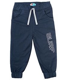 Kid Studio Surf Print Full Length Joggers - Navy Blue Kid Studio Surf Print Full Length Joggers - Navy Blue