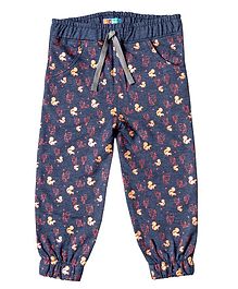 Kid Studio Squirrel Print Full Length Joggers - Blue Kid Studio Squirrel Print Full Length Joggers - Blue