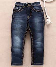 Sodacan Solid Full Length Denim Jeans - Blue Sodacan Solid Full Length Denim Jeans - Blue
