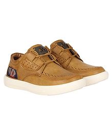 Buckled Up Lace Up Shoes - Brown Buckled Up Lace Up Shoes - Brown
