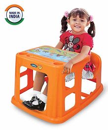 Prima Study Table With Cup Holder - Orange