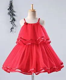Bluebell Singlet Layered Party Frock - Red Bluebell Singlet Layered Party Frock - Red