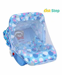 1st Step 5 in 1 Carrycot Cum Rocker Multi Print - Blue