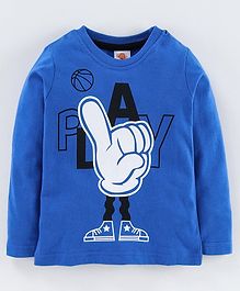 Scampy Play Printed Full Sleeves Tee - Blue Scampy Play Printed Full Sleeves Tee - Blue