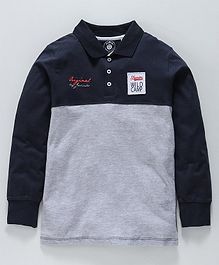 Jus Cubs Patch Work Full Sleeves Polo T-Shirt - Multi Colour Jus Cubs Patch Work Full Sleeves Polo T-Shirt - Multi Colour