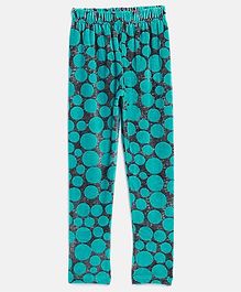 Nins Moda Dots Printed Full Length Elasticated Leggings - Sea Green Nins Moda Dots Printed Full Length Elasticated Leggings - Sea Green