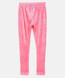 Nins Moda Solid Full Length Leggings - Pink Nins Moda Solid Full Length Leggings - Pink