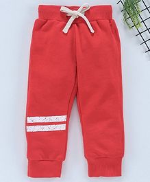 Vitamins Full Length Winter Wear Fleece Bottom With Back Pocket - Red Vitamins Full Length Winter Wear Fleece Bottom With Back Pocket - Red