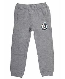 Marvel By Crossroads Avengers Logo Print Full Length Elasticated Pants - Grey Marvel By Crossroads Avengers Logo Print Full Length Elasticated Pants - Grey
