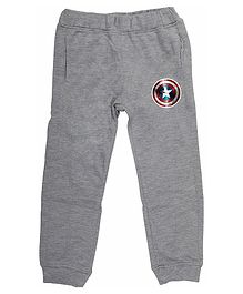 Marvel By Crossroads Avengers Star Logo Print Full Length Elasticated Pants - Grey Marvel By Crossroads Avengers Star Logo Print Full Length Elasticated Pants - Grey