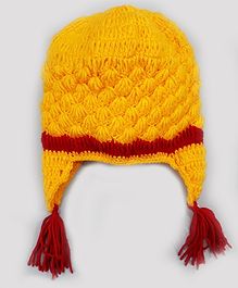 Knitting By Love Hand Knitted Cap - Yellow Knitting By Love Hand Knitted Cap - Yellow