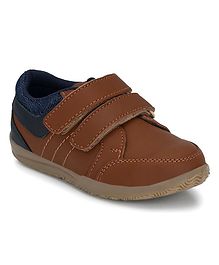 Tuskey Double Velcro Closure Shoe - Brown Tuskey Double Velcro Closure Shoe - Brown