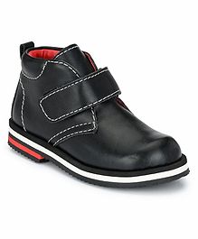 Tuskey Velcro Closure Ankle Length Boots - Black Tuskey Velcro Closure Ankle Length Boots - Black