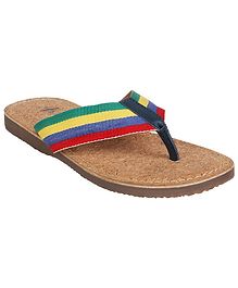 Aria+Nica Striped Strap Flip Flops - Multi Color Aria+Nica Striped Strap Flip Flops - Multi Color