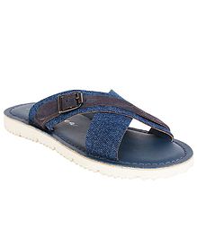 Aria+Nica Solid Criss Cross Sandals - Navy Blue Aria+Nica Solid Criss Cross Sandals - Navy Blue