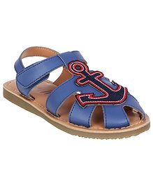 Aria+Nica Anchor Detailed Sandals - Blue Aria+Nica Anchor Detailed Sandals - Blue