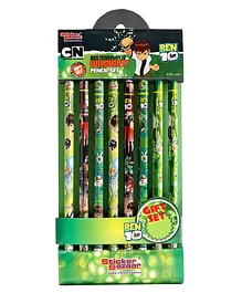 Ben 10 Printed Pencils Set of 8 - Green