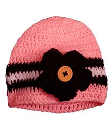 Knits & Knots Flower Detailed Cap - Pink Knits & Knots Flower Detailed Cap - Pink