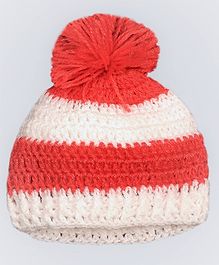 Knits & Knots Striped Cap - Peach Knits & Knots Striped Cap - Peach