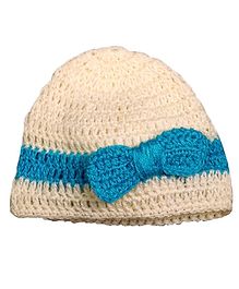 Knits & Knots Bow Detailed Cap - Cream Knits & Knots Bow Detailed Cap - Cream