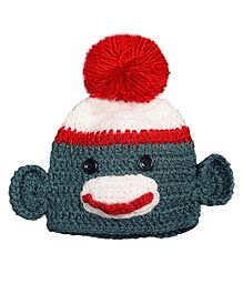 Knits & Knots Monkey Pattern Cap - Grey Knits & Knots Monkey Pattern Cap - Grey