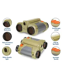 Zest 4 Toyz Night Scope Binocular With Pop-Up Light - Golden