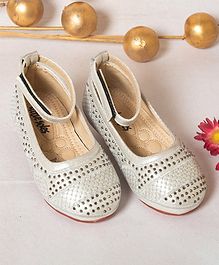 Little Soles Beaded Mary Janes - Silver Little Soles Beaded Mary Janes - Silver