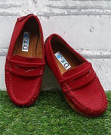 D'chica Bro Solid Wear Loafers - Red D'chica Bro Solid Wear Loafers - Red