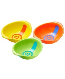 Munchkin Microwave Safe Bowls Set Multi colour - Pack of 3