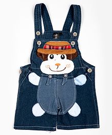 Pikaboo Sleeveless Monkey Patch Dungaree - Dark Blue Pikaboo Sleeveless Monkey Patch Dungaree - Dark Blue