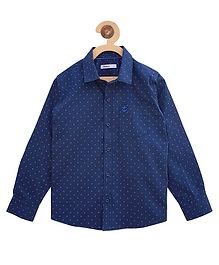 Campana Full Sleeves Printed Shirt - Navy Blue Campana Full Sleeves Printed Shirt - Navy Blue