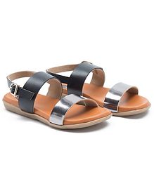 Beanz Dual Color Sandals - Brown & Black Beanz Dual Color Sandals - Brown & Black