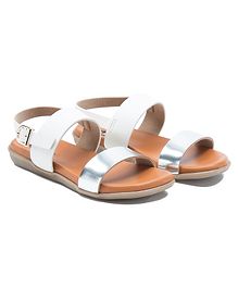 Beanz Dual Color Sandals - Brown & White Beanz Dual Color Sandals - Brown & White