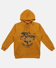 Li'L tomatoes Full Sleeves Letter Printed Hoodie - Brown Li'L tomatoes Full Sleeves Letter Printed Hoodie - Brown