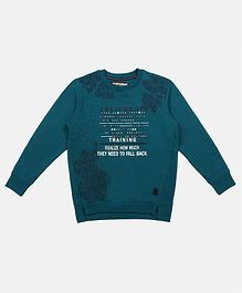 Li'L tomatoes Full Sleeves Letter Printed Sweatshirt - Blue Li'L tomatoes Full Sleeves Letter Printed Sweatshirt - Blue