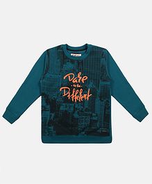 Li'L tomatoes Dare To Be Different Full Sleeves Sweatshirt - Bottle Green Li'L tomatoes Dare To Be Different Full Sleeves Sweatshirt - Bottle Green