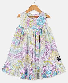 Olele Printed Sleeveless Dress - Multicolor Olele Printed Sleeveless Dress - Multicolor