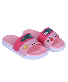 FEETWELL SHOES Crocodile Design Flip Flops - Pink FEETWELL SHOES Crocodile Design Flip Flops - Pink