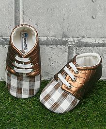 D'chica Bro Checkered Detailing Sneaker Style Loafers - Copper D'chica Bro Checkered Detailing Sneaker Style Loafers - Copper