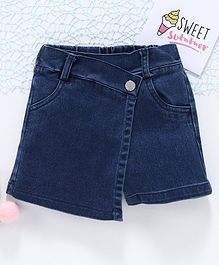 ToffyHouse Elasticated Waist Denim Skirt - Blue ToffyHouse Elasticated Waist Denim Skirt - Blue