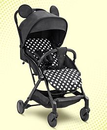Baby Stroller with Canopy and Recliner - Black