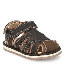 Tuskey Hollow Round Toe Sandals - Brown Tuskey Hollow Round Toe Sandals - Brown