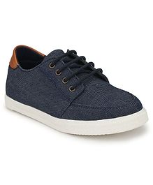 Tuskey Round Toe Lace Up Shoes - Navy Blue Tuskey Round Toe Lace Up Shoes - Navy Blue