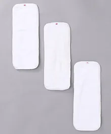 Babyhug Reusable Cloth Diaper Insert Pack of 3 - White