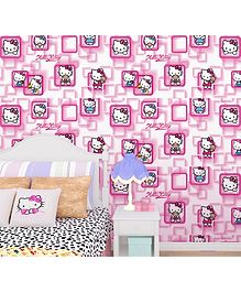 Oren Empower Kitty Decorative Wallpaper - Pink